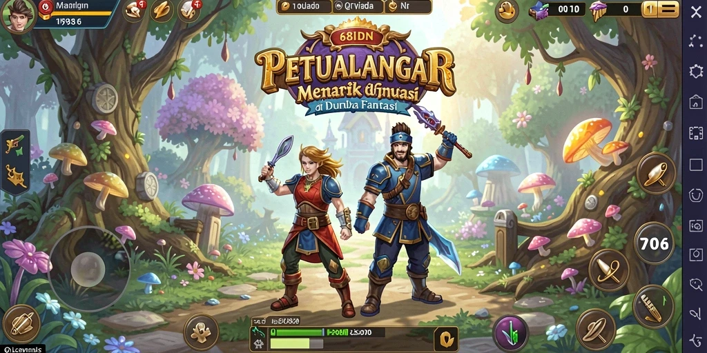 Screenshot gameplay <strong>68IDN</strong> menampilkan petualangan seru di dunia fantasi.