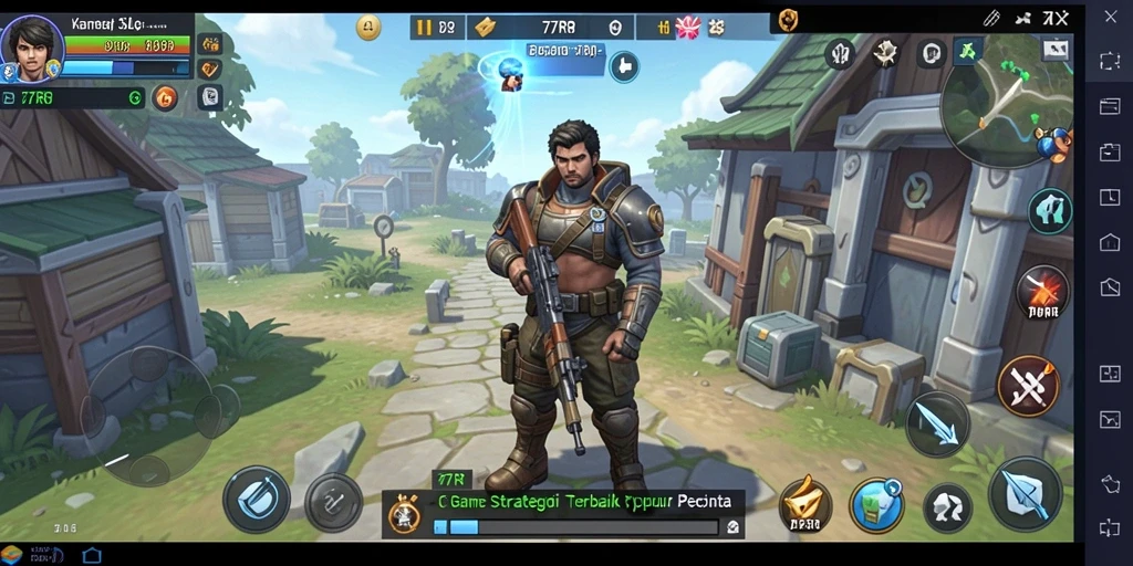Tampilan gameplay SLG yang penuh aksi dan strategi.