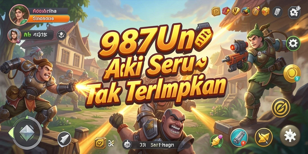 Tampilan gameplay menegangkan di 987UP dengan aksi seru dan beragam misi.