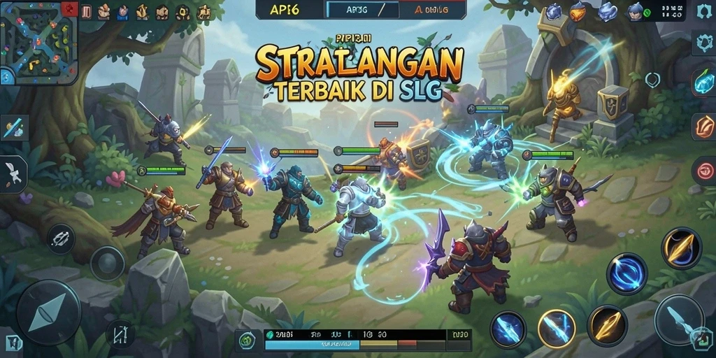 Gambar menampilkan pertempuran strategi intens dalam API36.