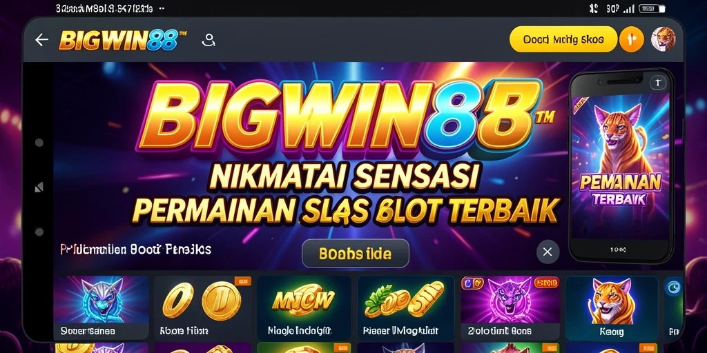Tampilan gameplay yang menarik dari BIGWIN88 dengan beragam tema Slot.