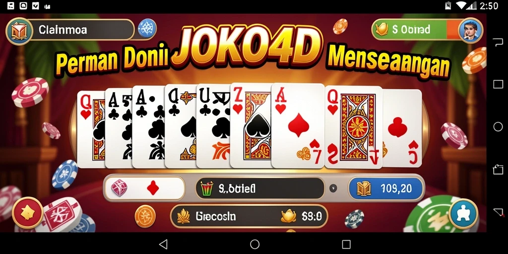 Screenshot gameplay JOKO4D yang menunjukkan keseruan bermain domino.