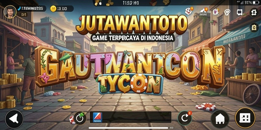 Tampilan menarik dari gameplay JUTAWANTOTO yang penuh strategi Tycoon.
