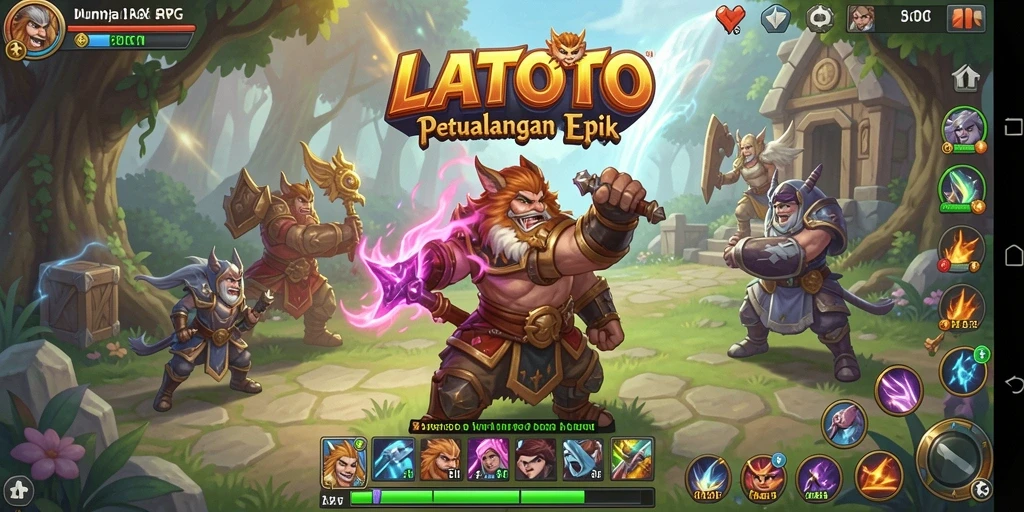 Tampilan gameplay LATOTO yang memukau dan mendebarkan.