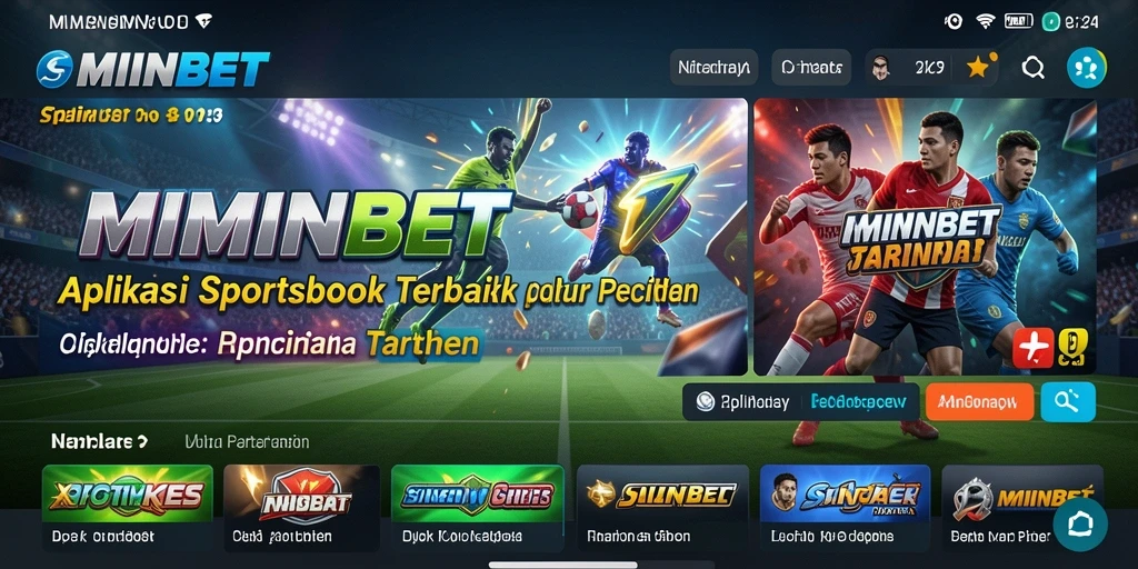 Screenshot gameplay MIMINBET yang menunjukkan taruhan olahraga yang menarik.