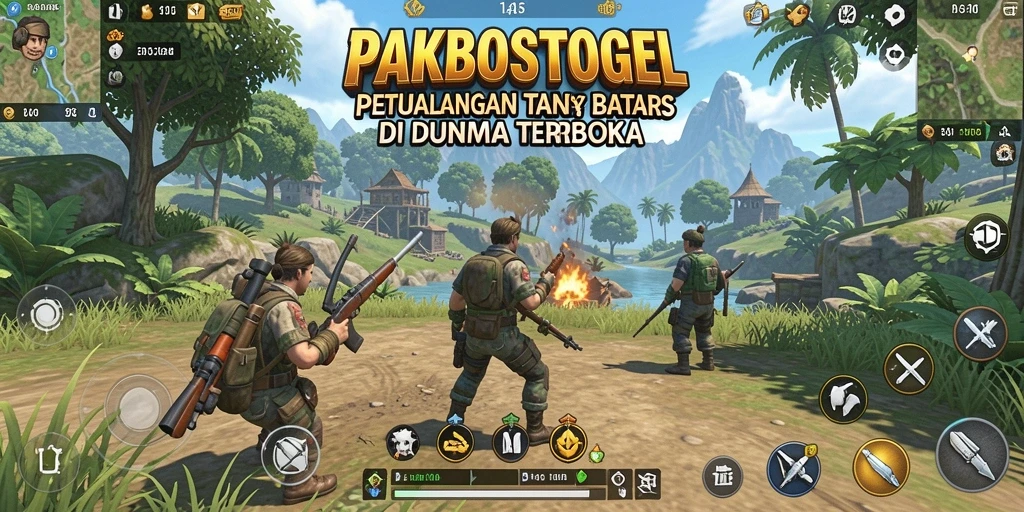 Gameplay PAKBOSTOGEL menampilkan eksplorasi luar biasa di dunia terbuka.