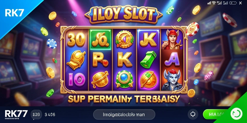Tampilan menarik dari gameplay Slot RK77 yang mendebarkan.
