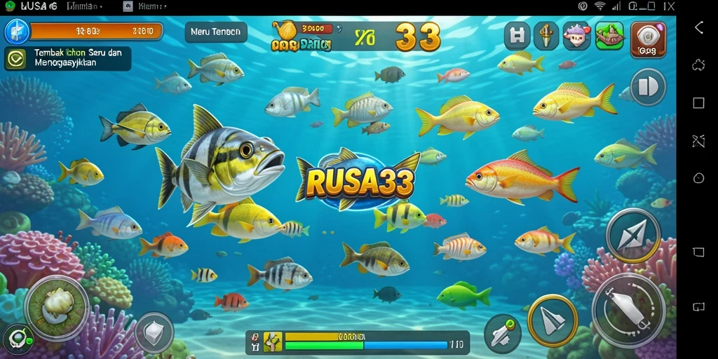 Gameplay Tembak Ikan yang seru dan menantang di RUSA33.