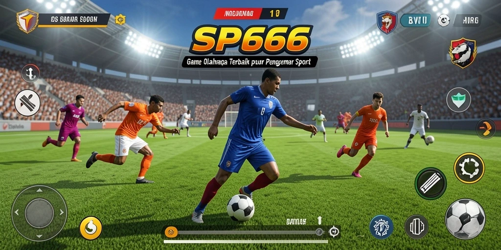 Gambaran tampilan gameplay olahraga menarik di SP666.