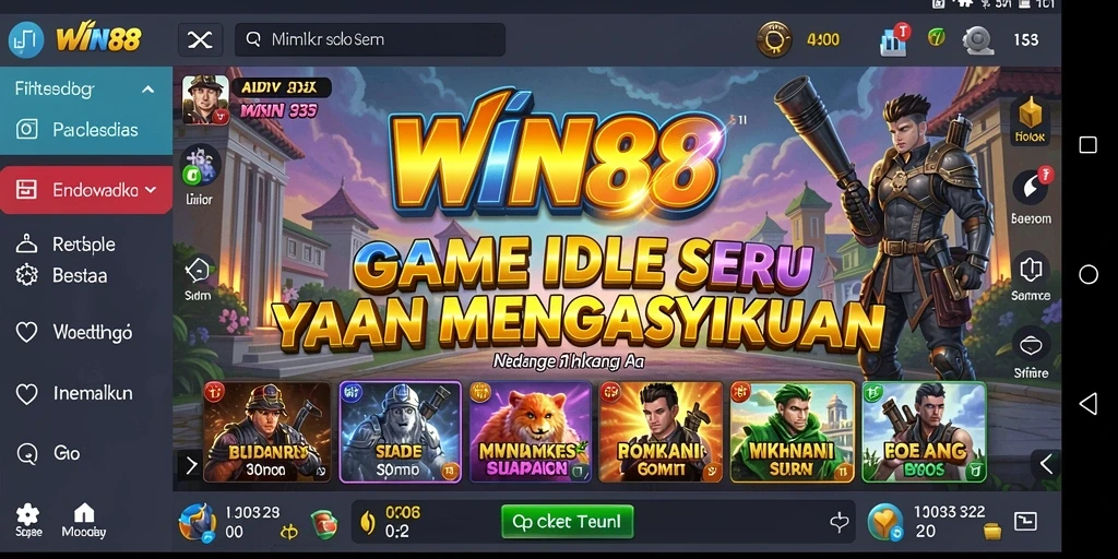Tampilan gameplay Idle yang menarik di WIN88.